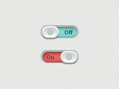 Toggle Buttons button clean html interface off on switch toggle toggles ui