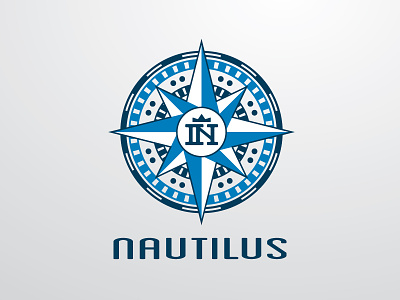 Nautilus Logo build building compass construction direction logo nautilus piling ship