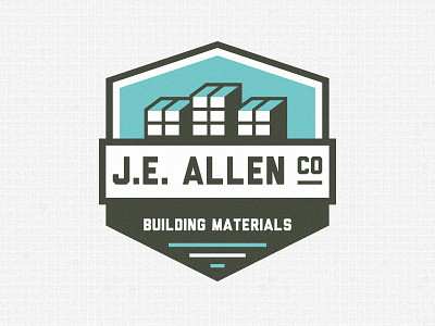 J.E.ALLEN Logo building construction logo material materials retro simple vintage