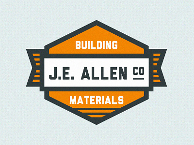 J.E.ALLEN Logo 2 building construction logo material materials retro simple vintage