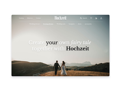 Hochzeit design fashion typography ui ux website