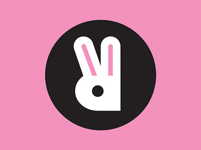 Rabbit bunny design illustration playboy rabbit typography