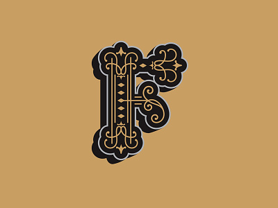 TGIF design f fancy filigree letterform lettering tgif
