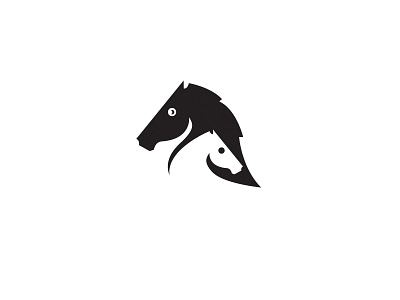 Half Moon Farm branding colt design flat horse illustration logo moon vector