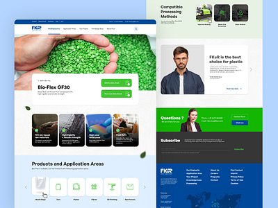 Bioplastic Website app interface bioplastic design ui ux website