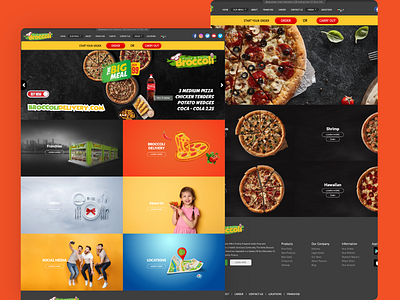 Pizza Delivery Website app interface delivery design online pizza ui ux website