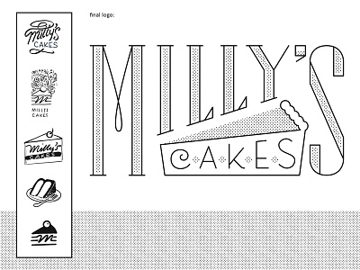 Milly's Cakes cakes dessert logo milly pie