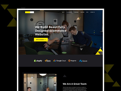 Design experiment with yellow and black agency black black design black ui black ux branding creative agency dark design dark mode flat design modern design professional design ui design ui designer ux design ux designer ux researcher website design yellow yellow design