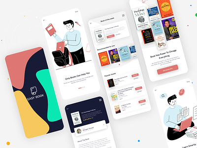 EasyBook Book Collecting app design
