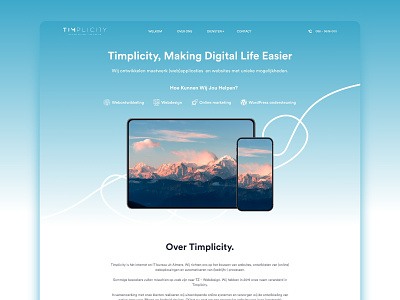 Timplicity Website UI Design