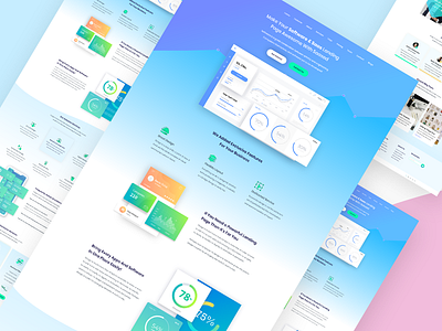 Saas (Software as a service) Landing page app app landing page app landing template branding design flat design illustration landing page professional design psd saas sass sass landing page ui ux design website