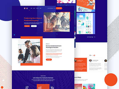 SEO agency homepage design