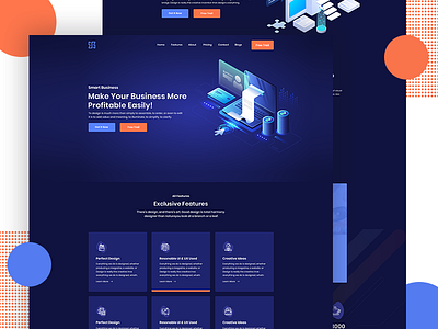 Saas Landing page Design