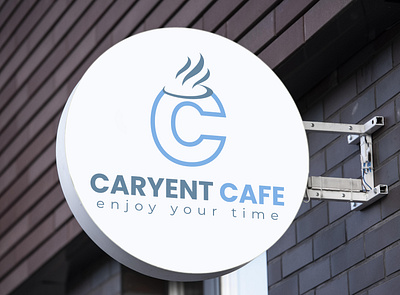 "CARYENT CAFE"- A Modern coffe shop. brand brand logo branding branding design coffee logo complete branding design full brand graphic design illustration logo logo design minimalist logo minimalistic