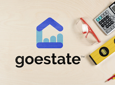 'goestate'- real estate company brand brand logo branding branding design complete branding design full brand illustration logo logo design minimal logo minimalist