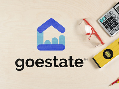 'goestate'- real estate company brand brand logo branding branding design complete branding design full brand illustration logo logo design minimal logo minimalist