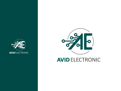 Avid Electronic logo avid electronic branding diacodesign logo logo alphabet logo design