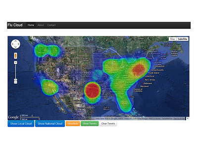 Flu Cloud analytics big data design graphic design health medtech ui ux visualization