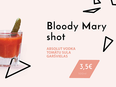 Drink Menu bar design drinks menu print