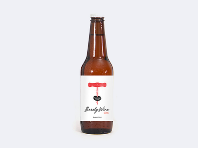 "Barley Wine" beer label