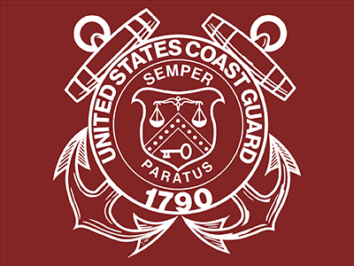 Coast Guard's 1st Seal coast guard emblem logo seal us