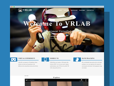 VRLAB app branding css design firebasehosting graphic design html logo photoshop ui ux web design