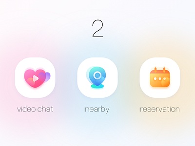sweet icons with various gradient colours entry design icon design icons sketch ui ux