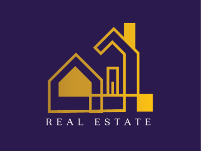 Real Estate Logo branding design graphic design ill illustration logo typography ui ux vector