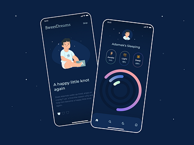 Baby Sleeping App baby figma mobile app design mobile ui sleep app ui ui ux ux uxdesign