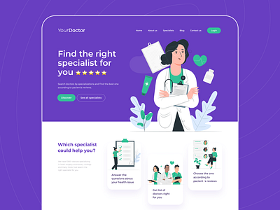 Health App website figma figma design health health app medical app simple ui ux uxdesign uxui uxuidesign vibrant color website website concept website design