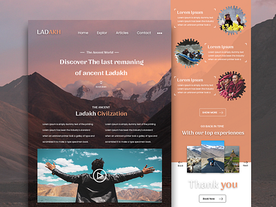 Travel Web Ui Concept travel ui ux