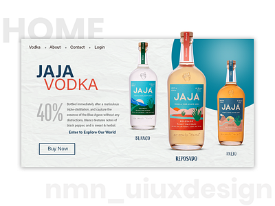 Vodka graphic design ui