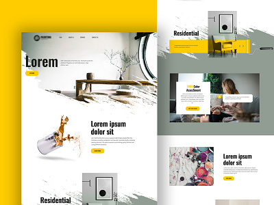 #Exploration - Paint Landing Page creative exploration homepage illustrator landing page modern modern design paint photoshop splash ui ui ux design uiux design ux website