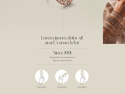 Jewelry Brand Website creative delightful design designs elegant landingpage modern typogaphy ui ux web uidesigns webdesign