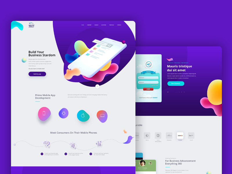 360Technosoft by krupa on Dribbble