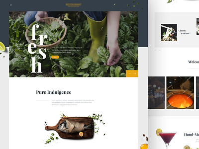 Food and Drink Website Design