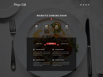 Pitzer Cafe coming soon coming soon page coming soon template website coming soon