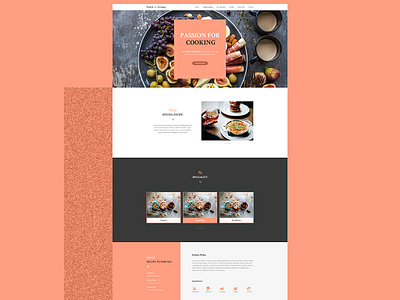 Chef's Website Design chef cooking food web design wordpress