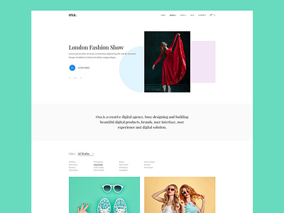 Oxa portfolio portfolio website website design wordpress