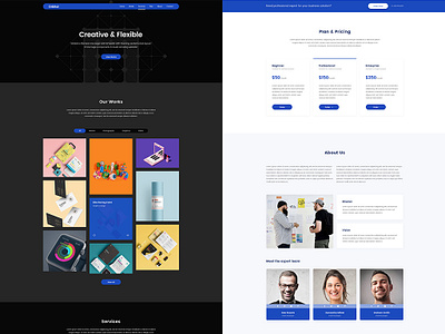 Orbital agency website web design website design wordpress wordpress dark theme wordpress theme