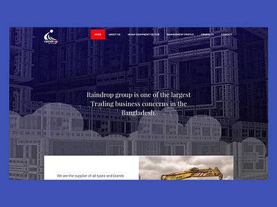 Raindrop business business agency construction construction company trading trading business web design website design