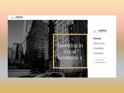 Aero group: Web Design agency website business business agency portfolio design web design website design wordpress