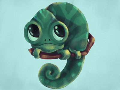 Comma Chameleon animal animal illustration blue comma comma chameleon drawing green kids illustration sketch texture type
