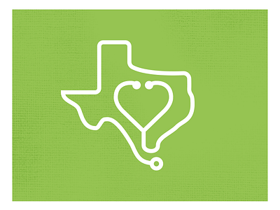 Texans For Affordable Healthdcare Logo doctor health healthcare icon logo logomark medical stethescope texas