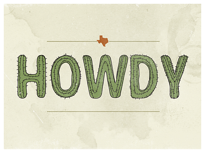 Howdy cactus green hello howdy south southern succulent texas texture