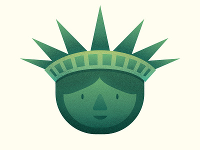 Liberty america green icon lady liberty new york statue sticker usa