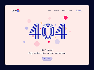 404 page for #DailyUI 404 app beauty branding candy design girl graphic design illustration kids logo page pink ui