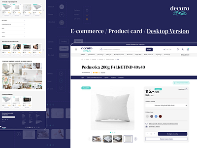 UX UI Design of E-commerce / Product card / Desktop Version