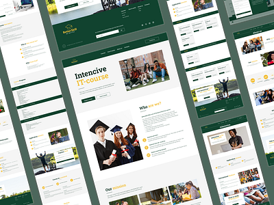 Online education website - UI Design - Desktop