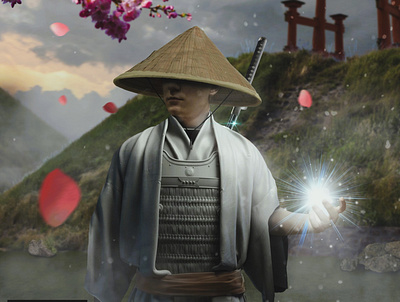 Samurai катана магия сакура самурай япония